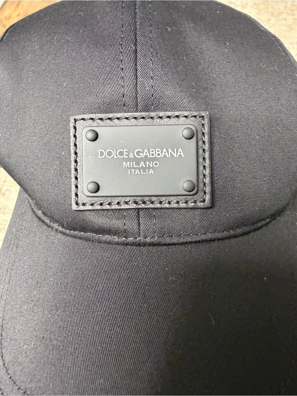 Dolce & Gabbana Black Logo Patch Cap - Picture 2 of 5